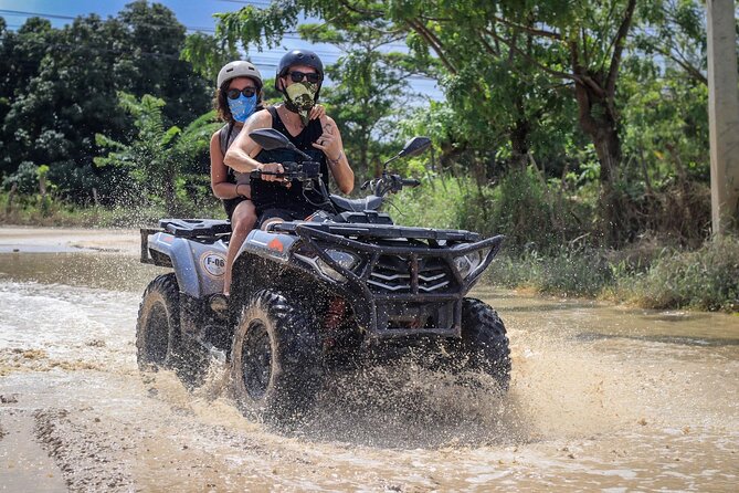 ATV Buggy Adventure in Macao Beach and Traditional Tastings - The ATV riding: where the mud shows up