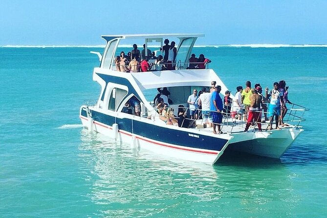 Boat Party with Drinks and Snacks with Transportation Included - Stop 1 on Bavaro Beach: dolphins by boat, no long chase