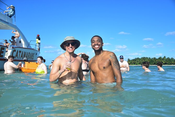 Boots and Booze in Punta Cana, A COUNTRY Party Boat Cruise - Stop 1: Floating and relaxing at the Natural Pool