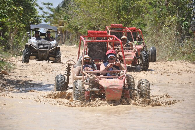 Buggies Half Day Experience and Cenote - Macao Cave cenote: a full hour of real cool water time