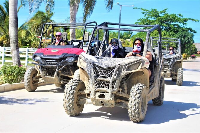 Buggy Punta Cana, Polaris, ATV, CanAm Boogies, Macao beach & Cave - The cave lake stop: splashing water and “wear-don’t-care” clothes