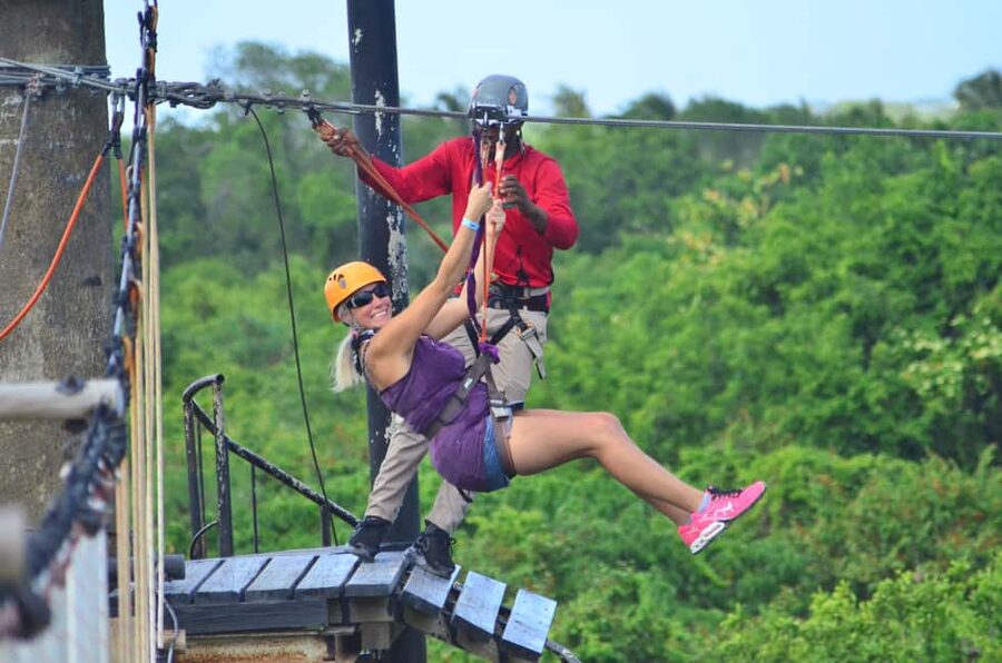 Buggy Ride, Zipline Splash & Waterfall Pool Combo with Lunch - Cenote Swim: Cooling Off in the Blue Lagoon