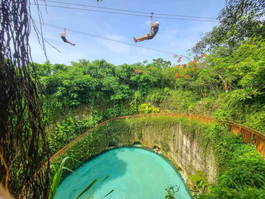 Buggy Ride, Zipline Splash & Waterfall Pool Combo with Lunch - Waterfall Pool: Man-Made Nature, Still a Nice Final Splash