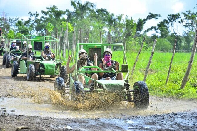 Eco Aventure Park+ Zipline+Horseback Ride+Buggy - Stop 3: horseback riding between ranches, riverbeds, and tree-covered areas