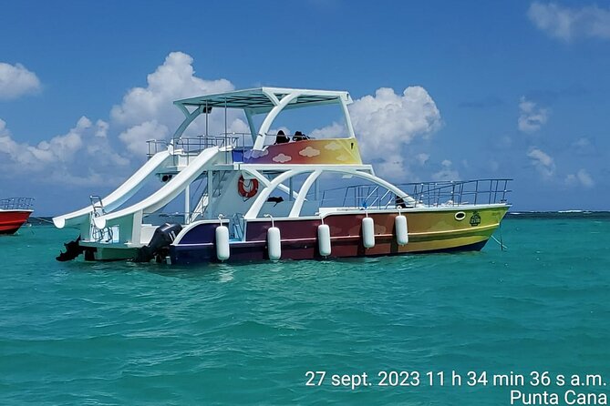 From Punta Cana: Party Boat + Snorkeling Live Music Drink Open B - Sandbar Time and the Floating Bar Moment