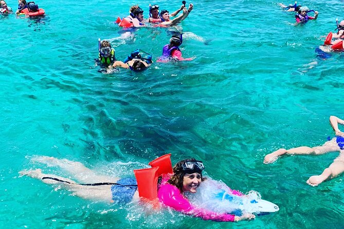 GlassBottom Catamaran with Slide - The slide: instant fun, with a party vibe attached