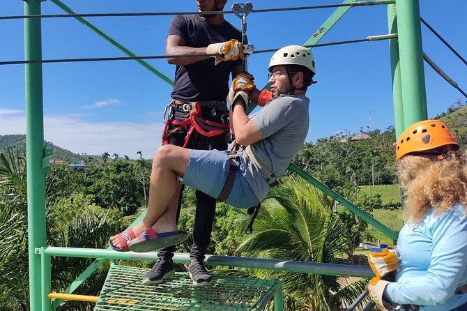 Half-day Zip Lining in Punta Cana - Group size and vibe: max 30, lots of motion