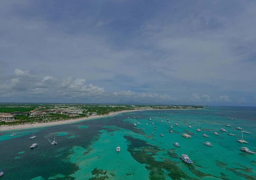 HELICOPTER TOUR - Entering the sky from White Sands in Cap Cana