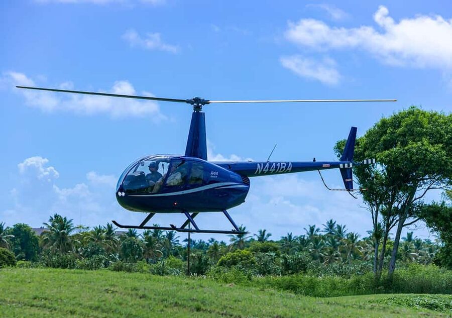 HELICOPTER TOUR - The full 1-hour routine: briefing, bus time, sunset, then the flight