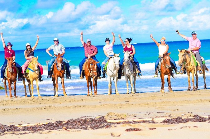 Horseback riding and ATV or Buggy with Party Boat with Lunch - Cooling Off in a 25-Foot Water Cave