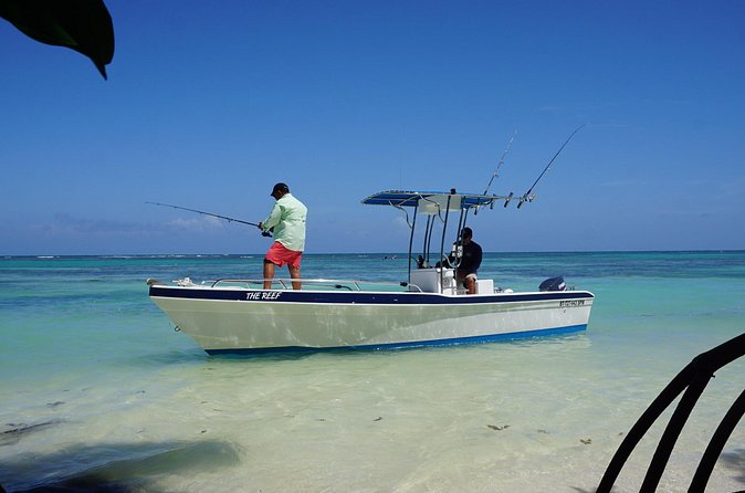 Inshore & Fly Fishing Punta Cana Private charter at Marina Cap Cana - What’s included: guide, beverages, bottled water, and snorkeling gear