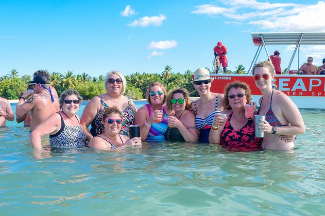Party Boat in Punta Cana - Onboard Fun: Open Bar, Appetizers, Slides, and Snorkeling Equipment