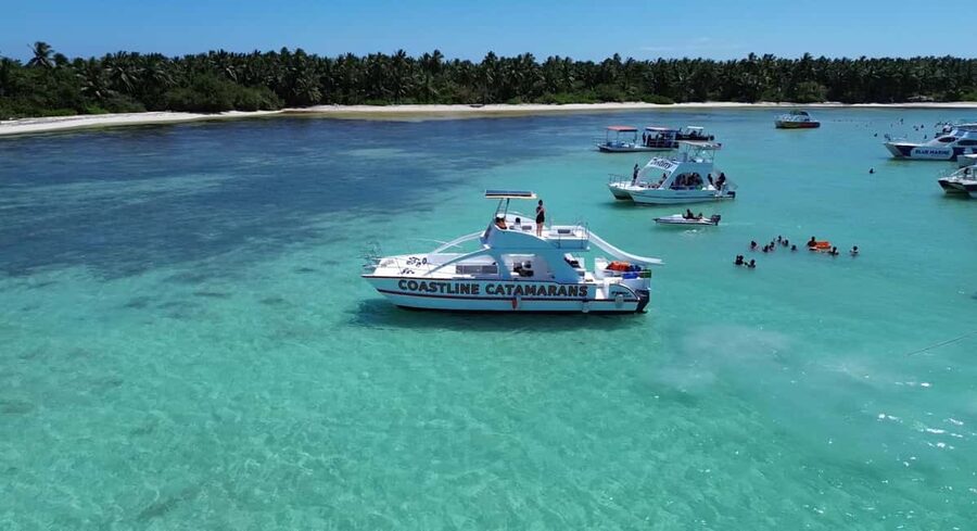 Private Party Boat Tour with Drinks and Snacks in Punta Cana - The 3-Hour Flow: Pickup, Catamaran Time, Reef, and La Piscina Natural