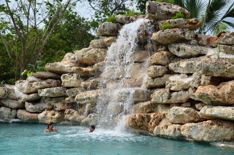 Punta Cana: Bávaro Adventure Park Horse Riding & Waterfalls - Waterfall Pool: a cool swim break (with a reality check)