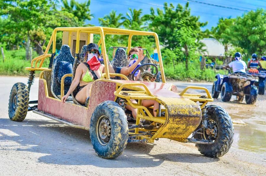 Punta Cana: Buggy Tour with Cenote Visit - Macau Beach: a quiet swim stop with clear sand and water
