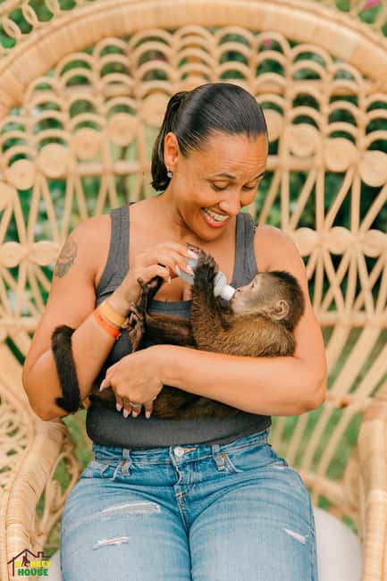 Punta Cana: Interactive Experience at Monkey House - The bottle-feeding moment: the highlight, with one practical caution