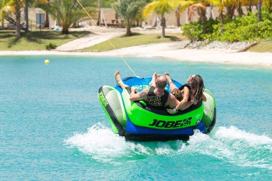 Punta Cana Jet Ski, Buggy, Aqua Kart & Water Park Access - The Included Action: Zipline, Donut Ride, Inflatable Course, and Pool Club