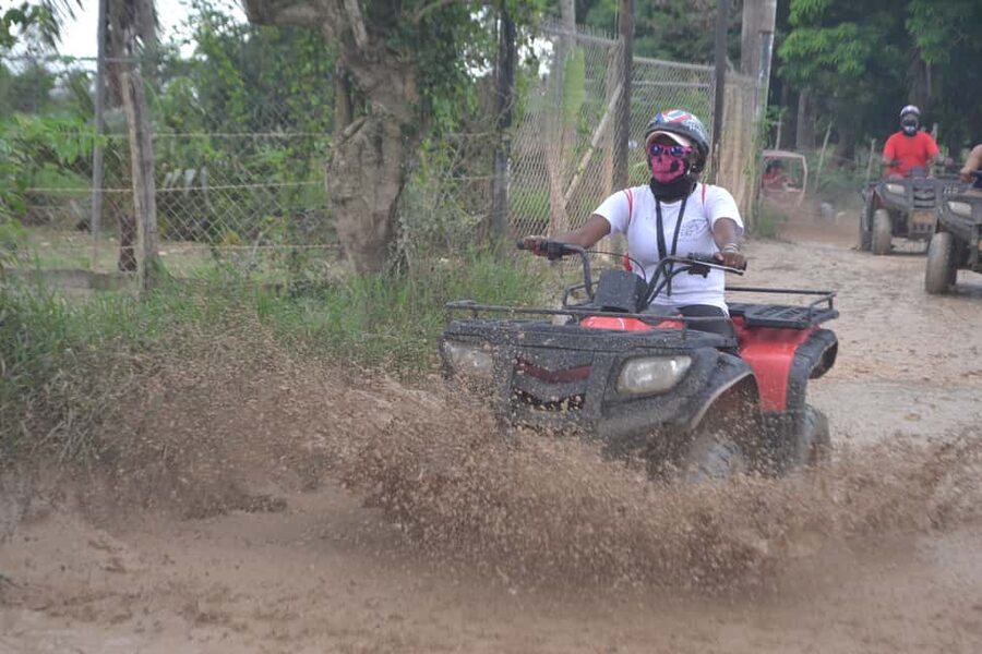 Punta Cana Off-Road 4x4 ATV: Beach,Cave Dip & Mamajuana Shot - ATV Time Around Monte Plata Province: Mud, Bumps, and Real Views