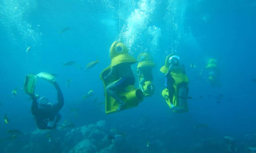 Punta Cana: Scuba Doo Adventure with Round-Trip Transfer - Entering the day: hotel pickup, glass-bottom boat, and reef access