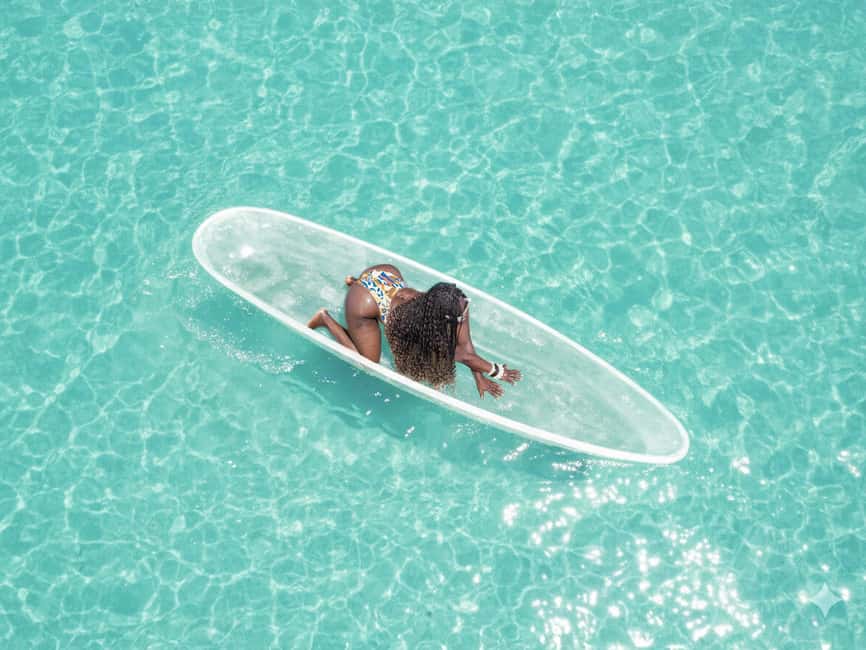 Punta Cana: Single Clear Kayak Photoshoot - Safety and Posing: Why the Crew’s Help Is the Real Value