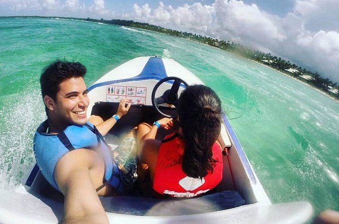 Punta Cana Speed Boat with Snorkelling - Stop 1 at Bavaro Beach: Driving Time + the Snorkel Lead-In