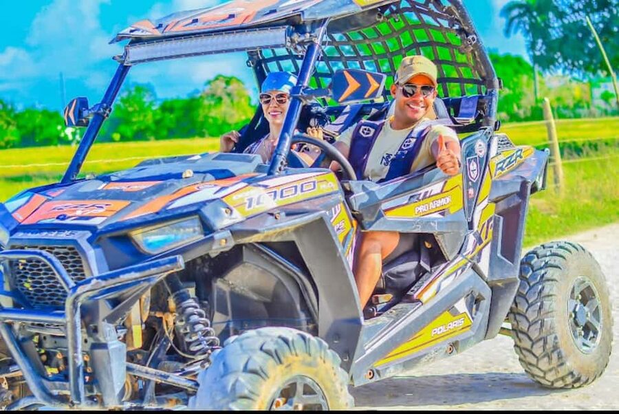 PUNTA CANA WILD BUGGY BREAKS TRACK WITH EXTRAMAS PROTECTION - Indigenous Springs cenote: 30 minutes underground and how to make it count