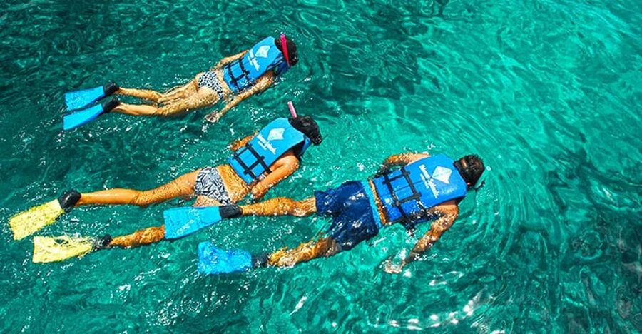 Sailing Splash Tour Speedboat, Snorkel, and Catamaran - Snuba gear: fun potential, but don’t underestimate the learning curve