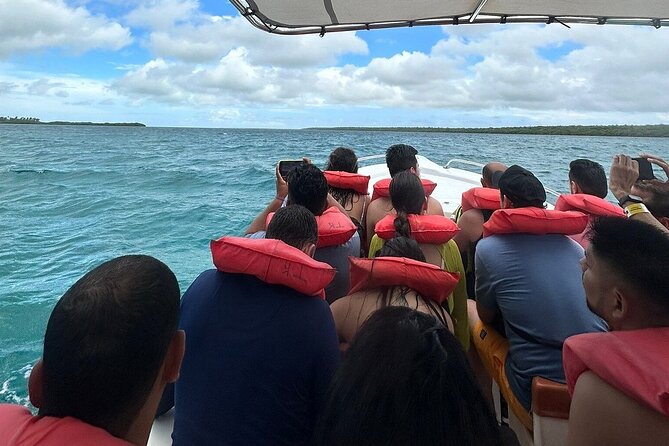 Saona Island from Punta Cana with Transportation and Lunch Included - Catamaran party on the way back: music, snacks, and the best post-lunch mood