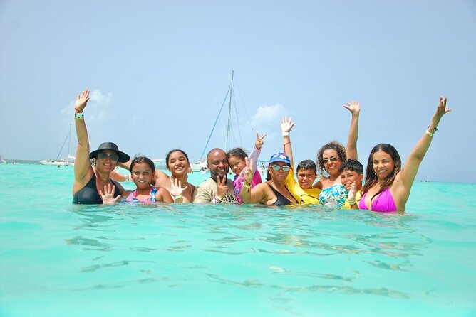 Saona Island Punta Cana - Stop 3: Piscina Natural Saona starfish photos (the real reason people book)