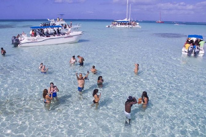 Saona Platinum Beach Day - The Natural Pool (Piscina Natural) stop on the return