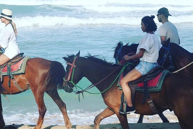 Sunset beach horsebackriding Punta Cana - Rancho El Diferente and getting to the start with pickup or public transport