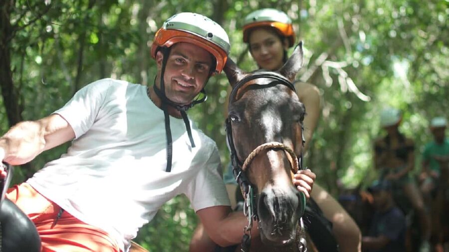 Swim Horse fom Punta Cana - Riding Through Forest, Cobblestone Paths, and Punta Cana Resort Grounds