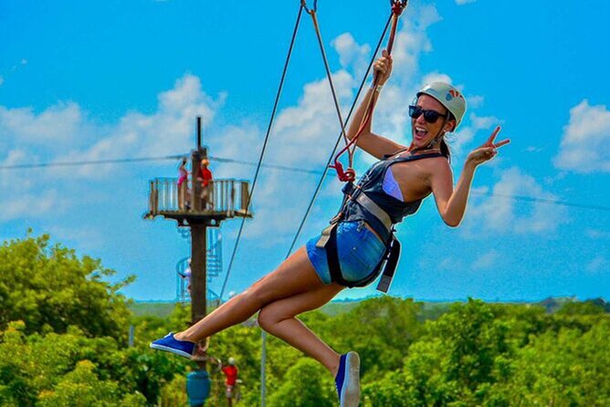 Zip Line or Zip Line Canopy Adventure in Punta Cana - Rainforest Circuit: Carbon Fiber Cables, 7 Lines, And Panoramic Views